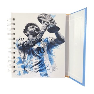 Foto 3 | Foto 3 | Libreta Tapa Dura Leonel Messi Espiral Lateral