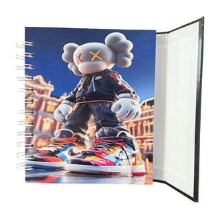 Foto 3 | Foto 3 | Libreta Tapa Dura Kaws Espiral Lateral