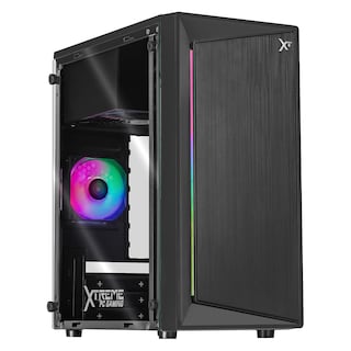 Foto 1 | Foto 1 | Gabinete Xtreme Pc Gaming Squad Mini Torre 1 Fan Frgb 500w Gris Cdxt900mv2