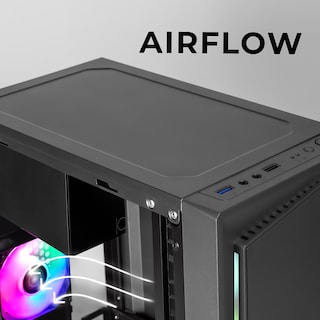 Foto 7 | Foto 7 | Gabinete Xtreme Pc Gaming Squad Mini Torre 1 Fan Frgb 500w Gris Cdxt900mv2