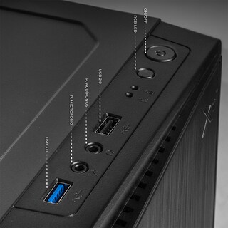 Foto 4 | Foto 4 | Gabinete Xtreme Pc Gaming Squad Mini Torre 1 Fan Frgb 500w Negro Cdxt900bkv2