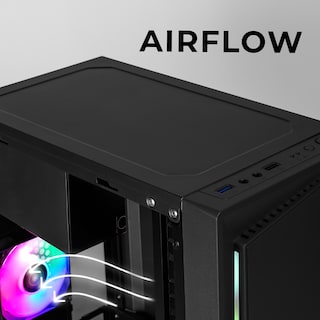 Foto 7 | Foto 7 | Gabinete Xtreme Pc Gaming Squad Mini Torre 1 Fan Frgb 500w Negro Cdxt900bkv2