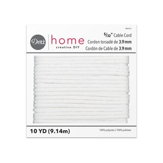 Foto 1 | Foto 1 | Cable Dritz Home 44313 Tamaño 70 Blanco 5/32 Pulgadas X 10 Yardas - Venta Internacional.