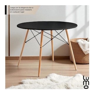 Foto 7 | Foto 7 | Set Comedor Mesa Redonda 80cm + 4 Sillas Eames