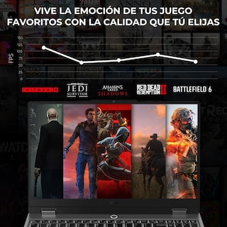 Foto 5 | Foto 5 | Laptop Gamer LENOVO LOQ 15ARP9 GeForce RTX 3050 6GB Ryzen 5 7235HS 32GB DDR5 512GB SSD 15.6" IPS FHD 144Hz Teclado Español Mouse