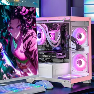 Foto 3 | Foto 3 | Pc Gamer Con Ia Xtreme Pc Gaming Rtx 5060 Ryzen 7 5700 32gb Ssd 1tb Monitor Curvo 27 180hz Sistema Liquido Pink Gaming 1080p