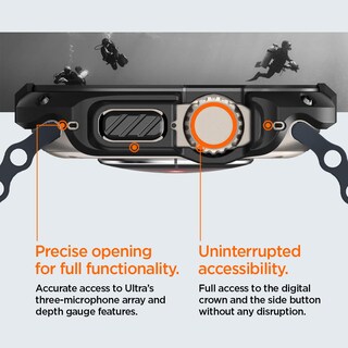 Foto 7 | Foto 7 | Funda Spigen Tough Armor Para Apple Watch Ultra 3/2/1 Negra - Venta Internacional.