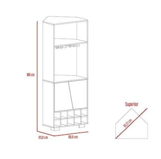 Foto 4 | Foto 4 | Bar Cantina Esquinero Con Espacio Para Botellas Copero Y Entrepaños| Excelsior