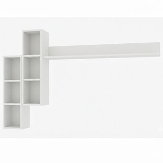 Foto 3 | Foto 3 | Repisa Para Tv Flotante Hogare Blanco