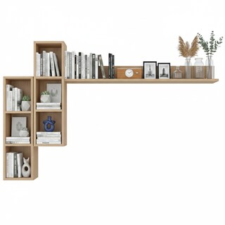 Foto 5 | Foto 5 | Repisa Para Tv Flotante Hogare Roble