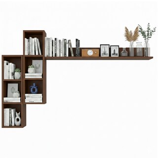 Foto 5 | Foto 5 | Repisa Para Tv Flotante Hogare Parota