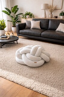 Foto 2 | Foto 2 | Puff Blanco Decorativo Sala Cojin Minimalista Suave