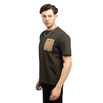 Playera Atlo Verde Casual Alt01ol Para Hombre