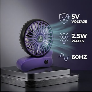 Foto 3 | Foto 3 | Ventilador Plegable De 90° Portátil Y Ligero Con Diseño Compacto