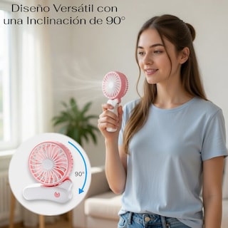 Foto 5 | Foto 5 | Ventilador Plegable De 90° Portátil Y Ligero Con Diseño Compacto
