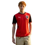 Jersey Puma Austria Aficionado Local Para Hombre Rojo