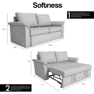 Foto 2 | Foto 2 | Sofá Cama Coprire Nevada Gris