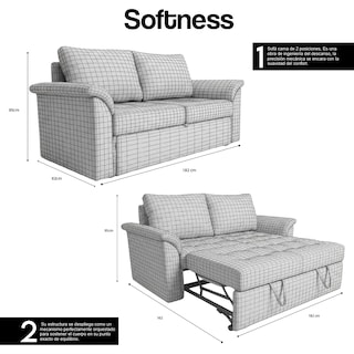 Foto 2 | Foto 2 | Sofá Cama Coprire Nevada Azul