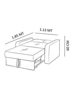 Foto 7 | Foto 7 | Sofá Cama M & E Muebles Manne Sillón Café 3 Posiciones