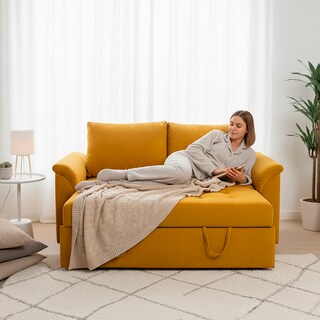 Foto 7 | Foto 7 | Sofá Cama Coprire Nevada Mostaza