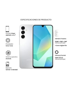 Foto 3 | Foto 3 | Celular Samsung Galaxy A16 128 Gb Gris