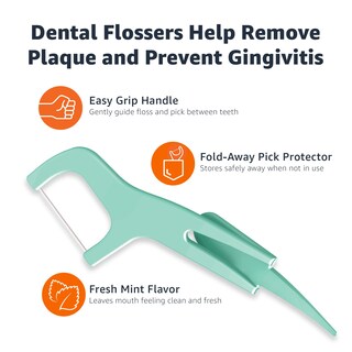 Foto 3 | Foto 3 | Hilo Dental Amazon Basics Mint 90 Unidades 1 Paquete - Venta Internacional.