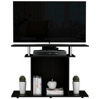 Foto 2 | Foto 2 | Mesa Para Tv Con Repisas Para Consolas Y Dispositivos 40 Pulgadas Wengué | Excelsior