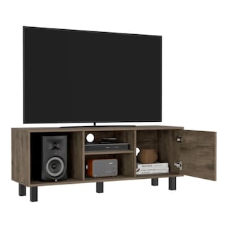 Foto 4 | Foto 4 | Mesa Para Tv Con Repisas Para Consolas Y Dispositivos Hasta 45 Pulgadas Color Nogal | Excelsior