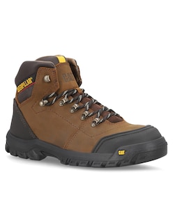 Foto 1 | Foto 1 | Bota De Trabajo Caterpillar Café Piel Para Hombre