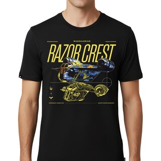 Foto 2 | Foto 2 | Playera The Mandalorian Razor Crest Disney Negro Unisex Original