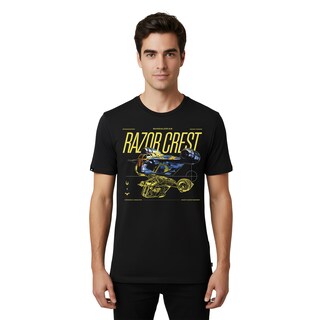 Foto 1 | Foto 1 | Playera The Mandalorian Razor Crest Disney Negro Unisex Original