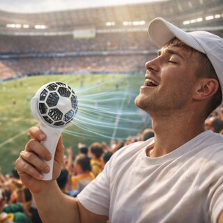 Foto 7 | Foto 7 | Ventilador De Mano Portátil Diseño De Balón Estilo Mundialista