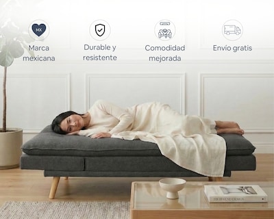 Foto 3 | Foto 3 | Sofá Cama Easy Living Modelo Brooks Con 5 Posiciones Diferentes Color Gris