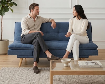 Foto 2 | Foto 2 | Sofá Cama Easy Living Modelo Brooks Con 5 Posiciones Diferentes Color Azul