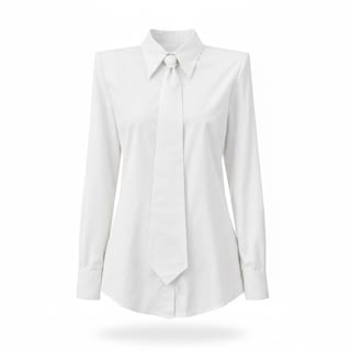 Foto 1 | Foto 1 | Camisa Con Hombreras Y Corbata Blanco