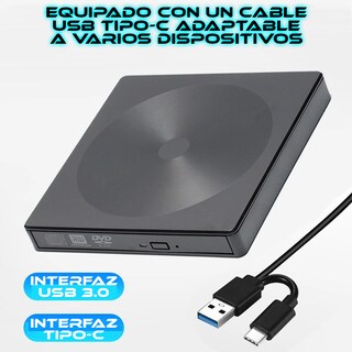 Foto 2 | Foto 2 | Lector Quemador Cd-dvd Usb 3.0 Interfaz Tipo C