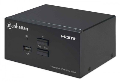 Foto 1 | Foto 1 | Switch Manhattan 153522 Negro Kvm 2x USB 4x HDMI
