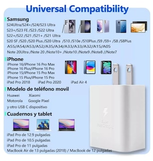 Foto 4 | Foto 4 | Cargador Rápido Tipo C 45 W Con Cable Usb-c Modelo Blanco