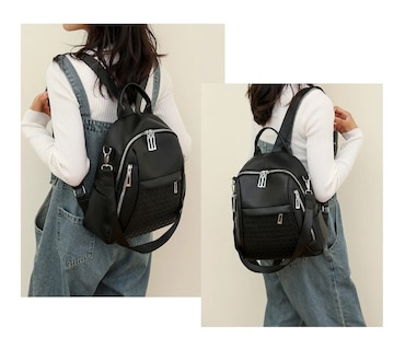 Foto 3 | Foto 3 | Mochila Para Mujer Impermeable Backpack Negro