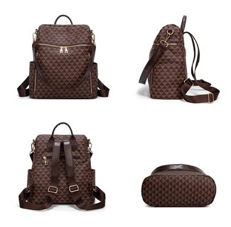 Foto 5 | Foto 5 | Mochila para Mujer de Hombro con Monedero Marrón