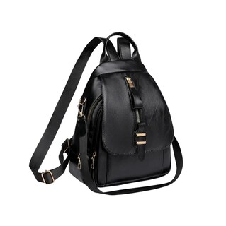 Foto 1 | Foto 1 | Mochila Retro Reforzada para Mujer Negro