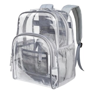 Foto 1 | Foto 1 | Mochila Transparente De Pvc Impermeable De Viaje Gris