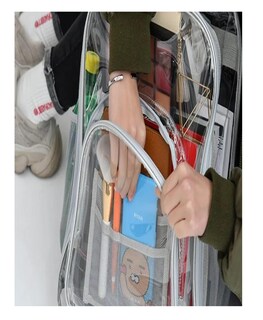 Foto 3 | Foto 3 | Mochila Transparente De Pvc Impermeable De Viaje Gris