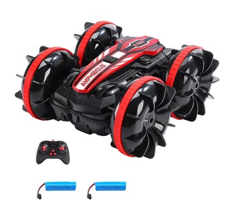 Foto 1 | Foto 1 | Coche Anfibio 4wd Rc Para Niños Con 2 Baterías Rojo Negro