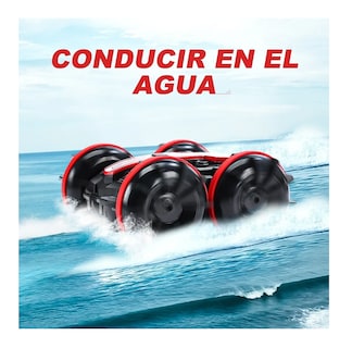 Foto 3 | Foto 3 | Coche Anfibio 4wd Rc Para Niños Con 2 Baterías Rojo Negro