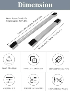Foto 3 | Foto 3 | Rodillos Para Electrodomésticos Ajustables Modelo Plateado
