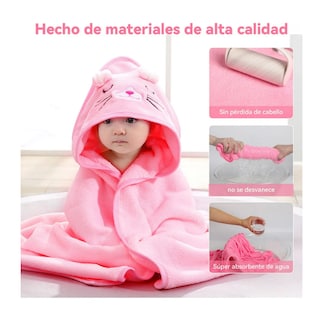 Foto 4 | Foto 4 | Toalla de Baño para Bebé Modelo Rosa 2 Piezas