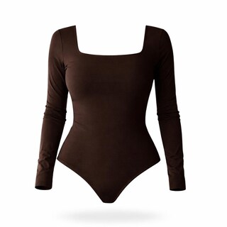 Foto 1 | Foto 1 | Body Escote Cuadrado Espalda Escotada Cafe