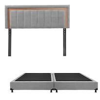Cabecera Trinity Ventur Gris King Size + Box