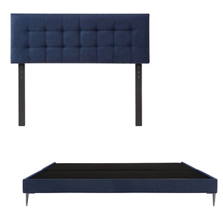 Foto 1 | Foto 1 | Cabecera Rogga Catania Azul King Size + Base Cama Slim
